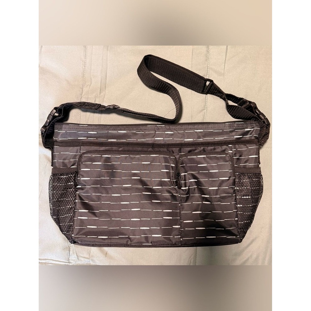 Thirty-One Cargo Clip-On Thermal Starlit Stripe Crossbody Stroller Cooler Bag